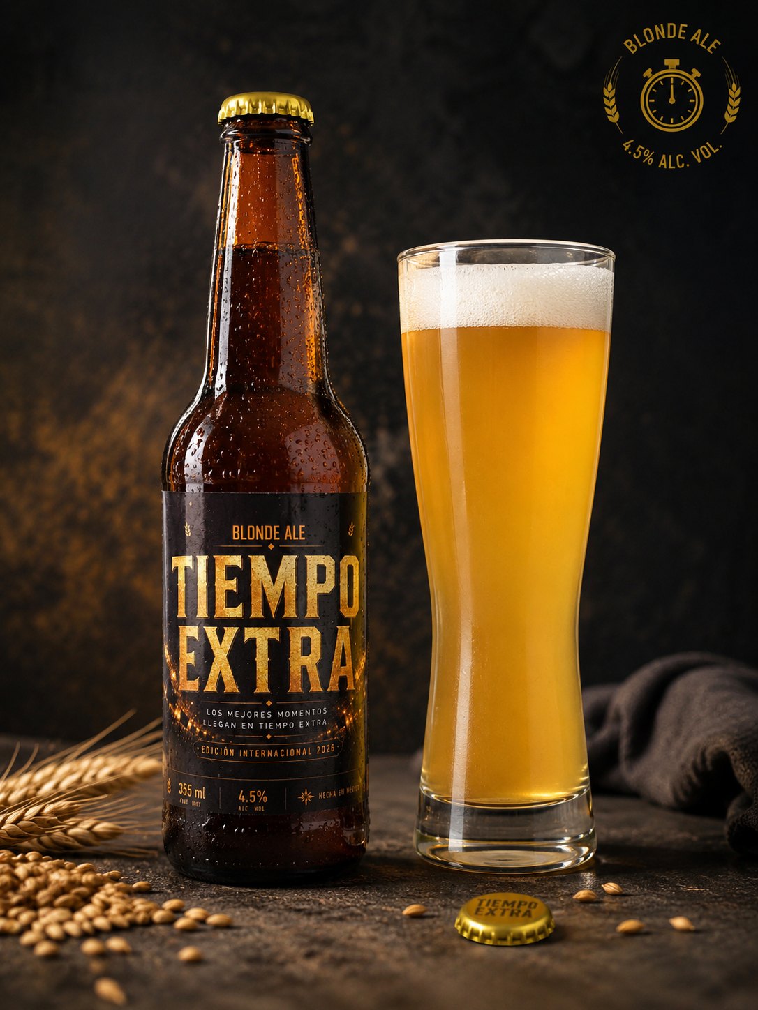 Cerveza servida