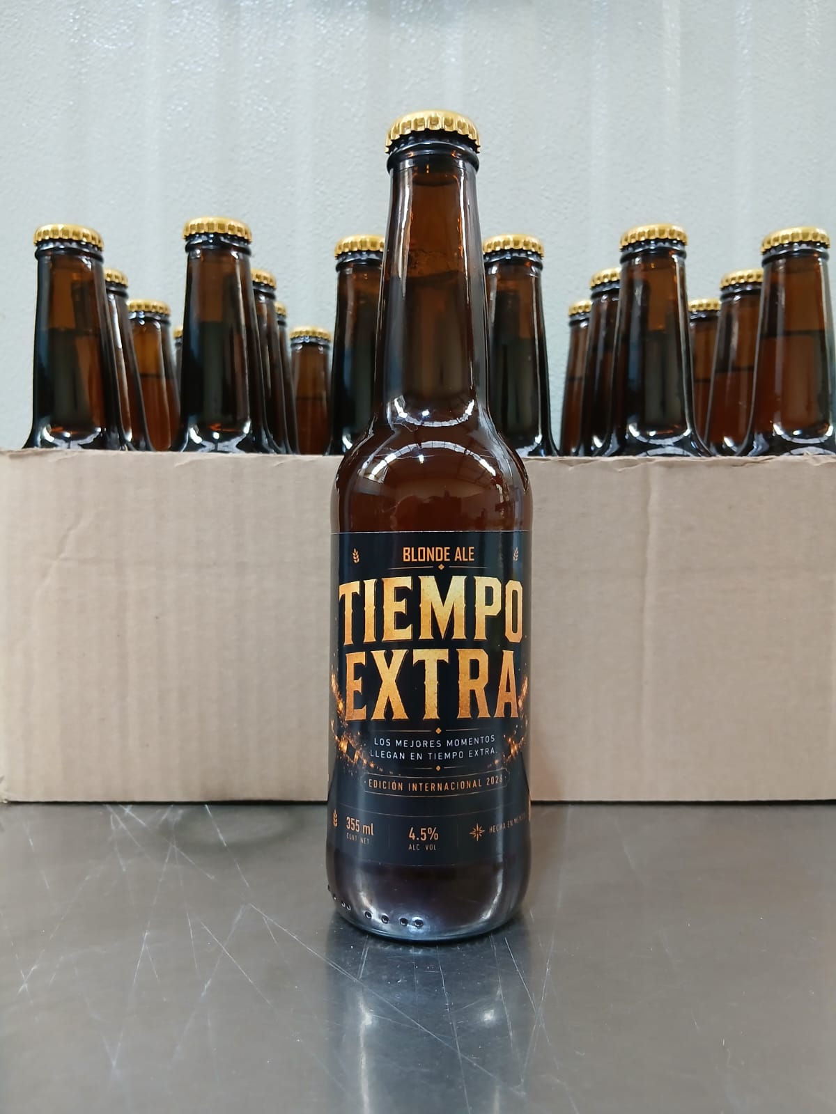 Botella real Tiempo Extra del primer lote artesanal