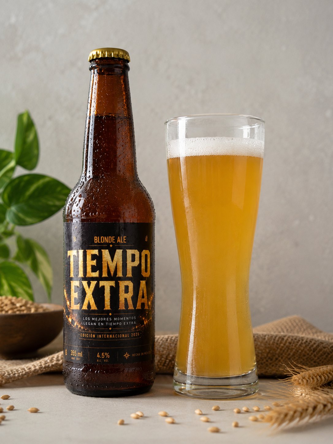 Botella real Tiempo Extra del primer lote artesanal